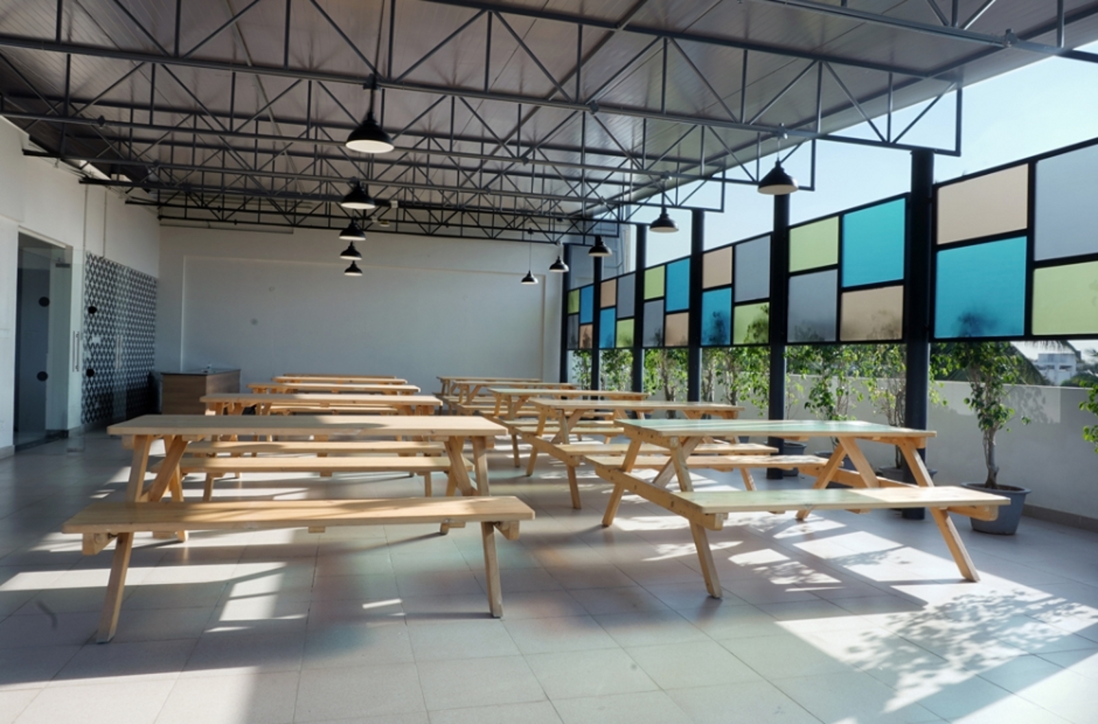 Collaborative terrace space by IronEdge Designs