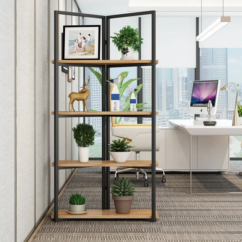 Black metal spatial partition system by IronEdge Designs