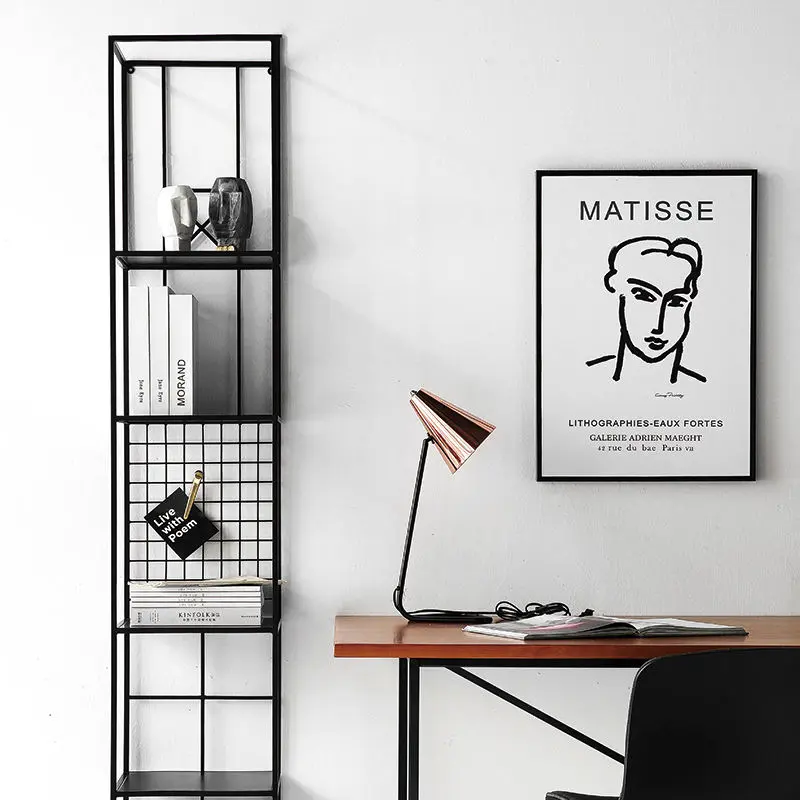 Minimal wall-mounted shelving by IronEdge Designs