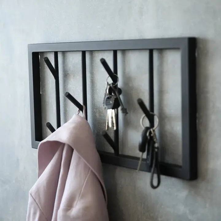 Minimal metal wall organizer for premium interiors